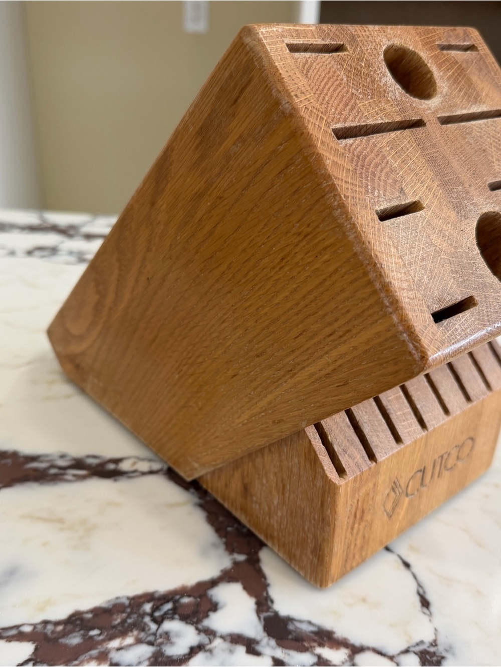 Cutco Knife Block in Honey - Fits Homemaker + 8 Set (18 slots) - Picture 2 of 5